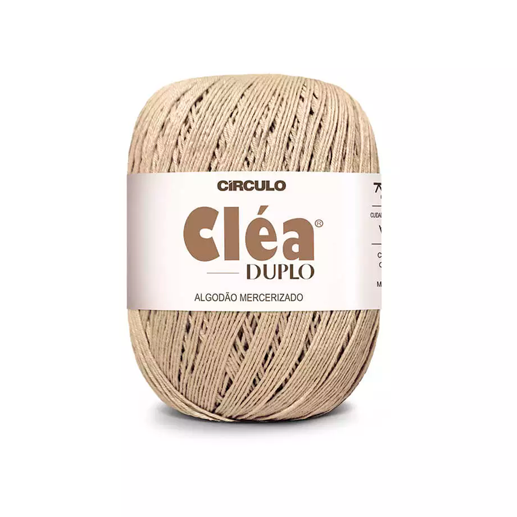 fio linha clea duplo circulo 7650 amendoa