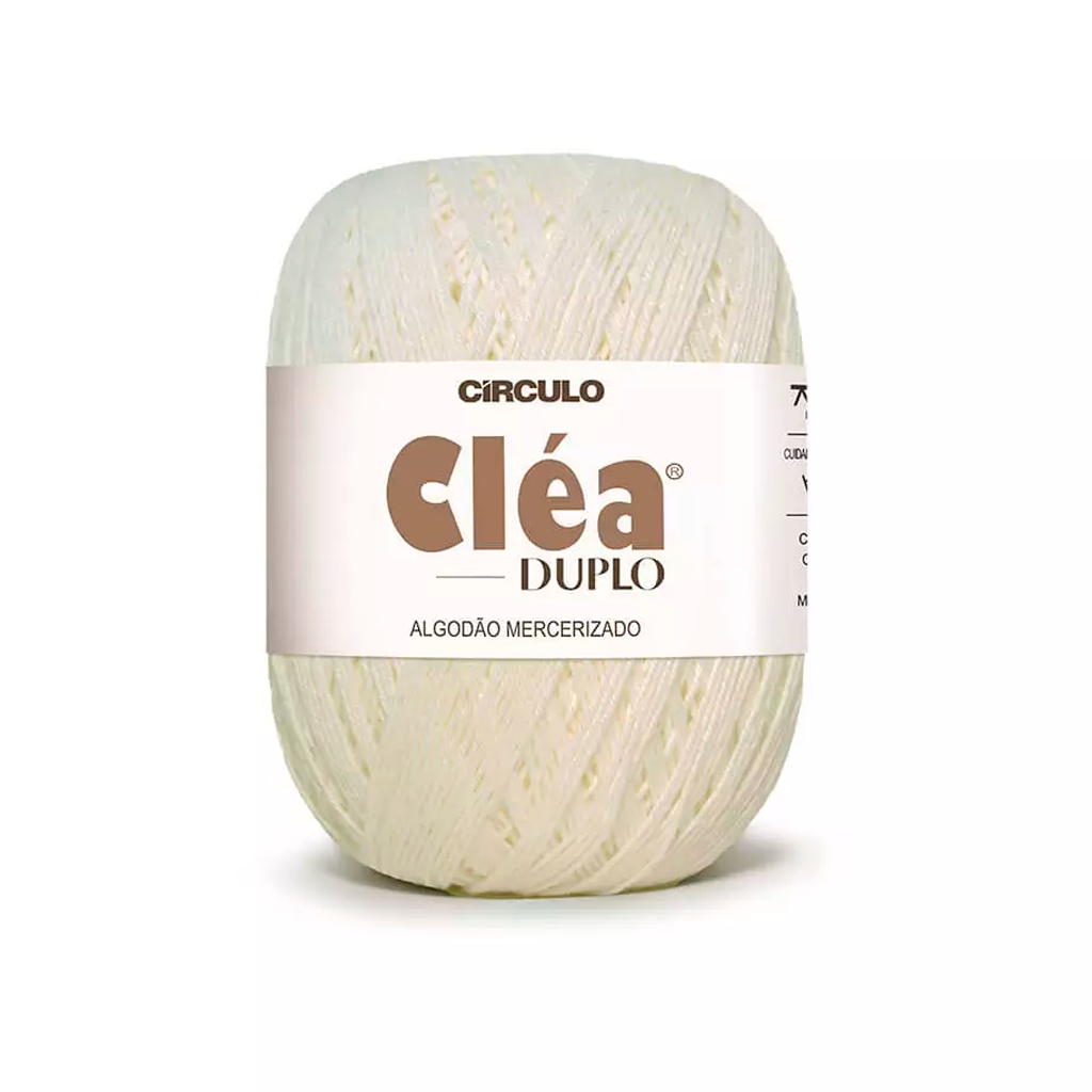 fio linha clea duplo circulo 1074 creme