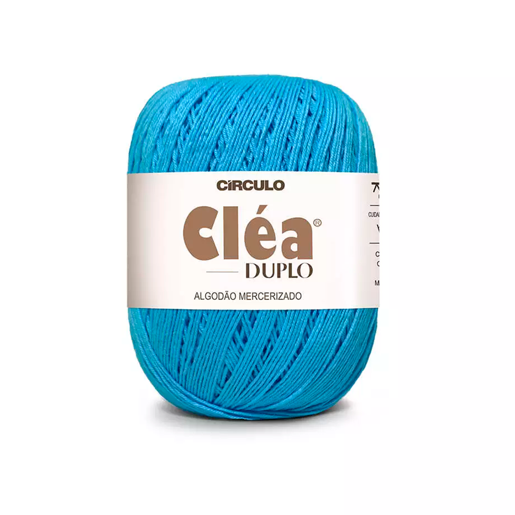 fio linha clea duplo circulo 2194 turquesa