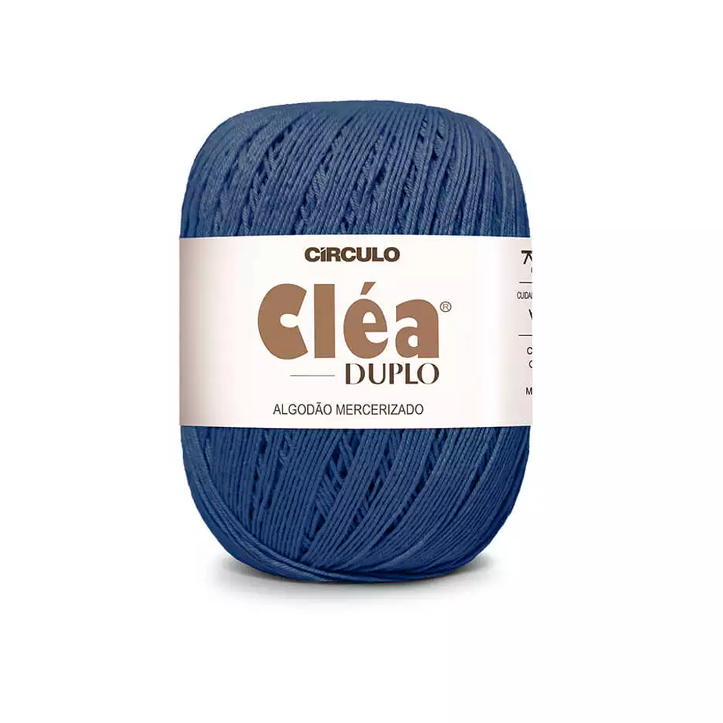 fio linha clea duplo circulo 2608 bijoux azul