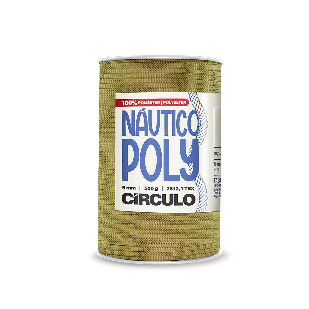 fio nautico poly circulo 5mm 500g 7625 castanha