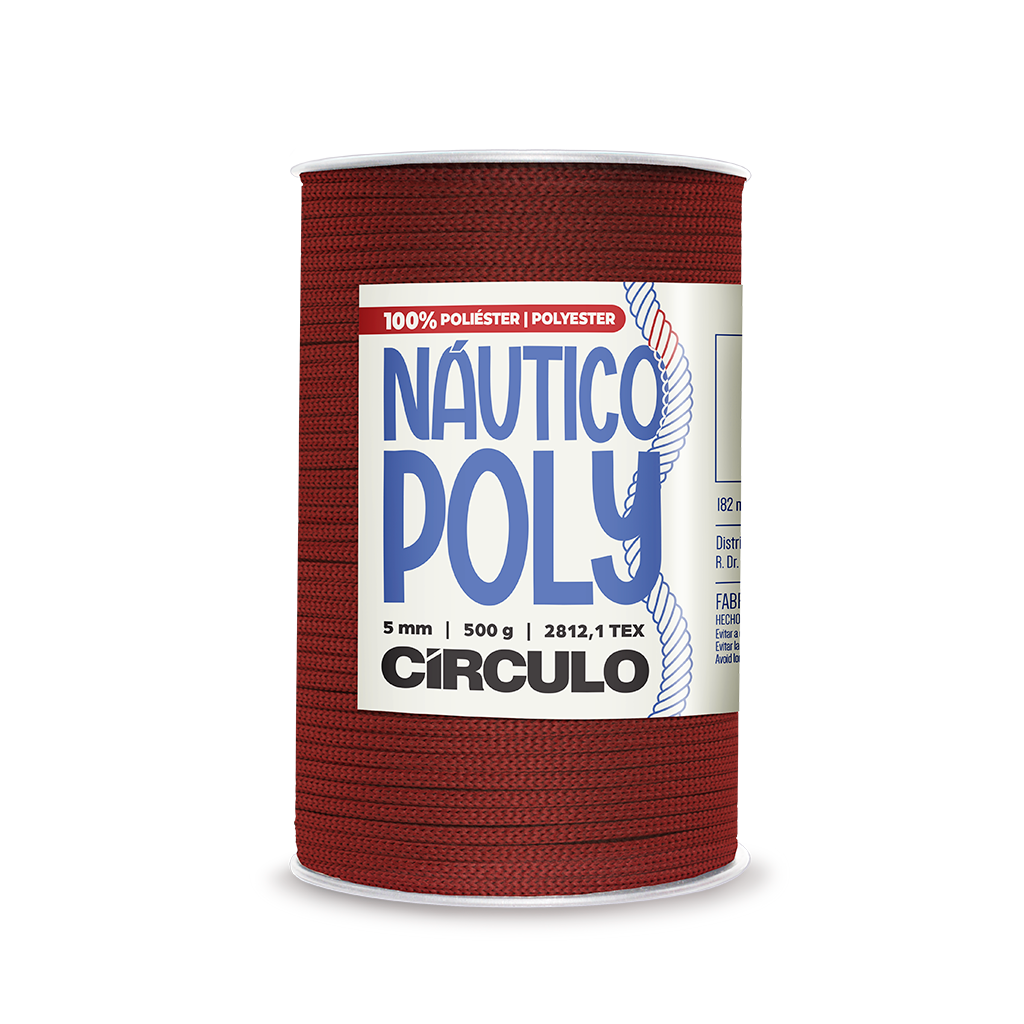 fio nautico poly circulo 5mm 500g 4177 rooibos