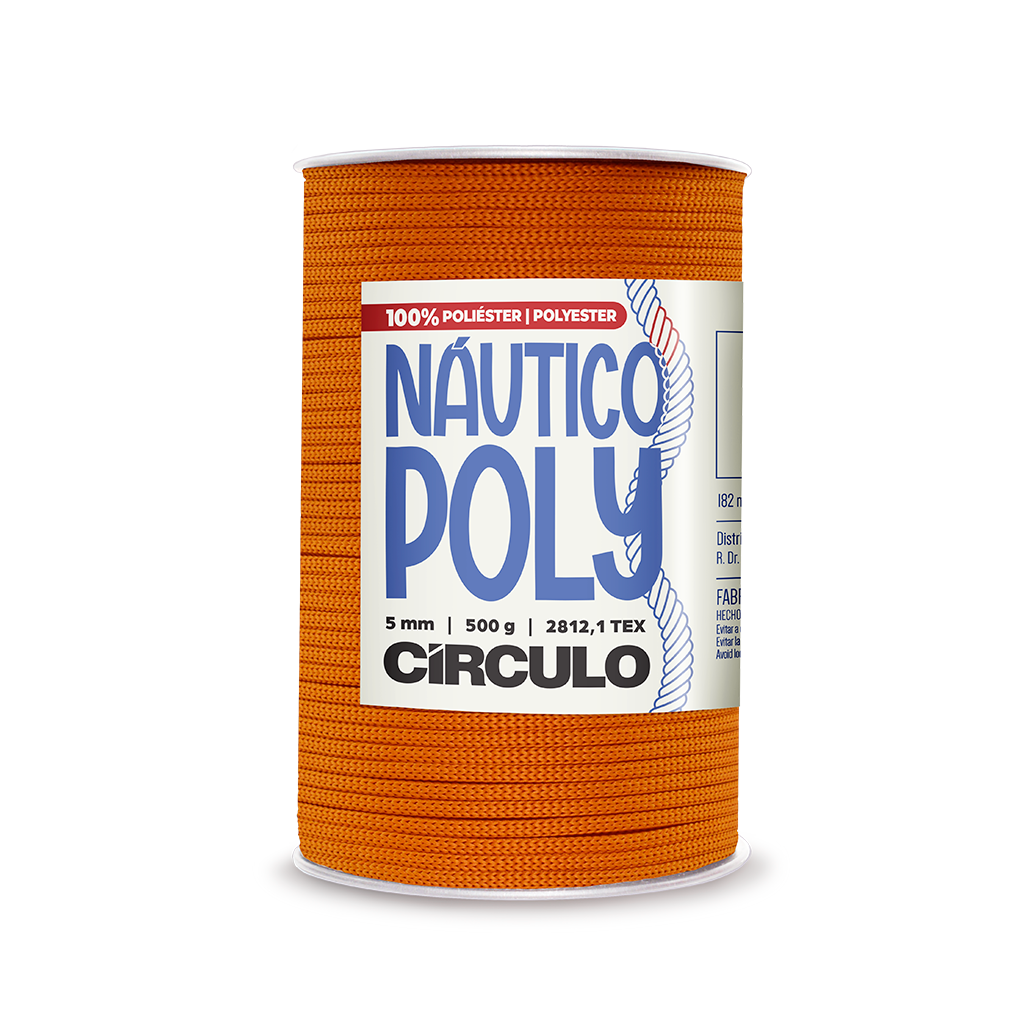 fio nautico poly circulo 5mm 500g 4131 dark cheddar