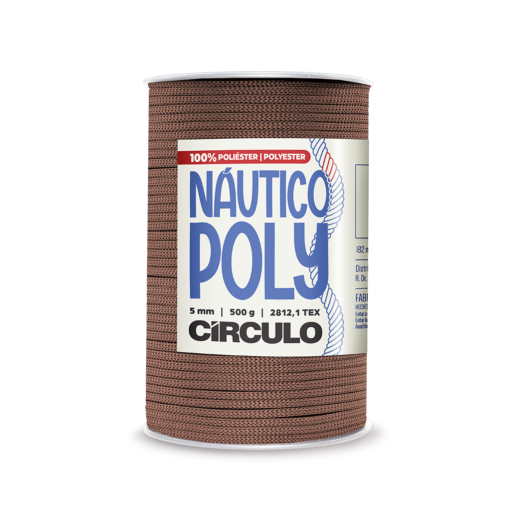 fio nautico poly circulo 5mm 500g 3201 camafeu