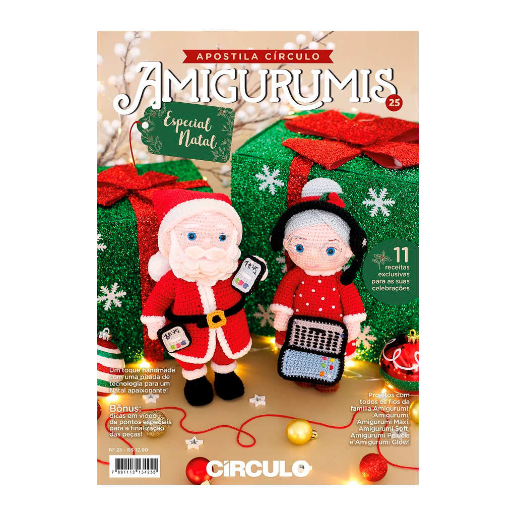 apostila circulo amigurumi especial natal 25
