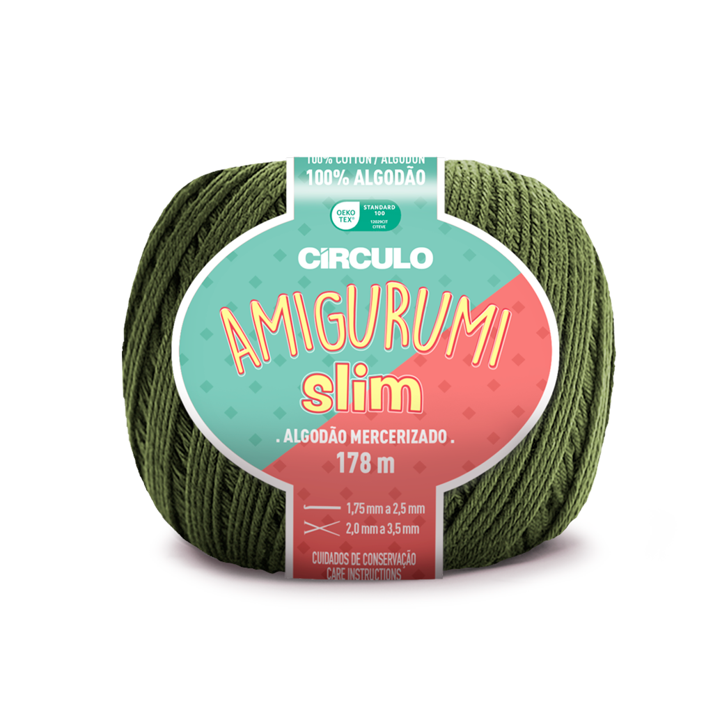 amigurumi slim circulo 5368 militar