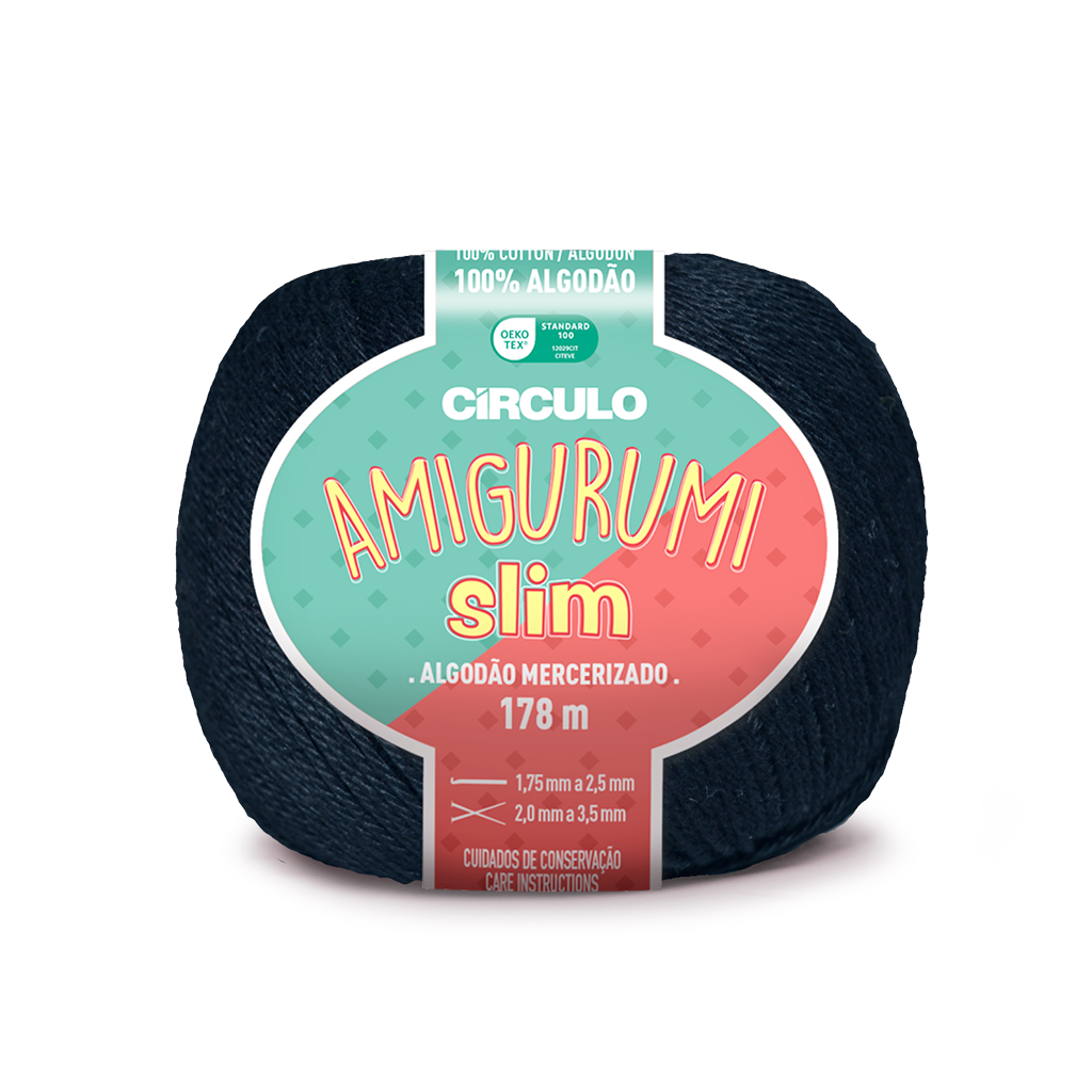 amigurumi slim circulo 8990 preto