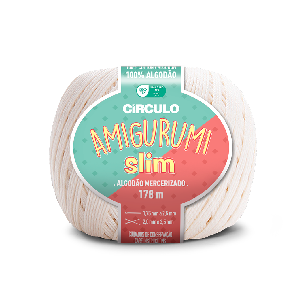 amigurumi slim circulo 8176 off white
