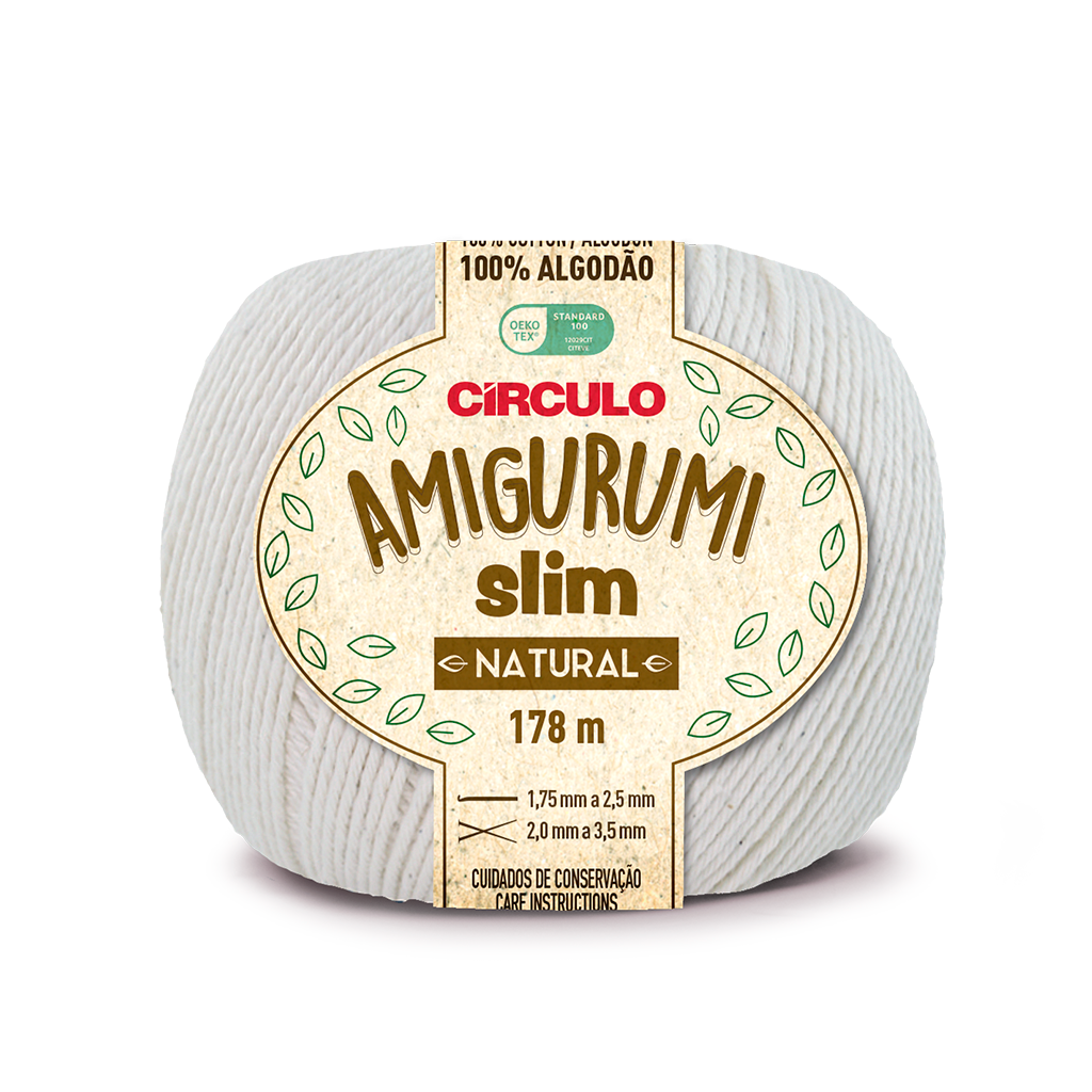 amigurumi slim circulo 0020 natural