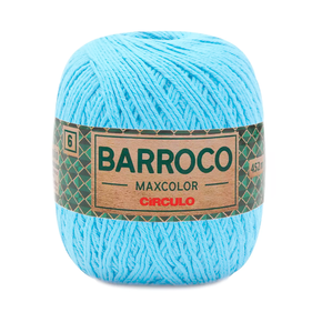Fio Linha Barroco Maxcolor - no. 6 - 400g - 2012 - Azul Candy