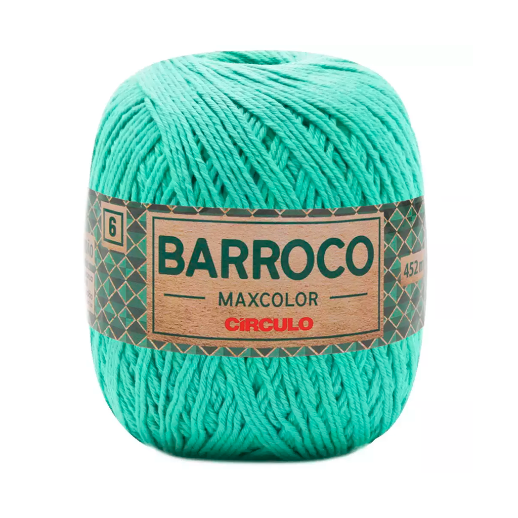 fio linha barroco maxcolor 6 400g circulo 500mt 5091 celeste