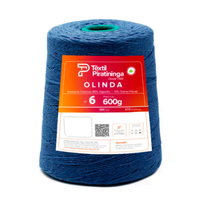 オライノ紫電90型wood Barbante Olinda Piratininga 6 600g 610mt - Crocheteiras