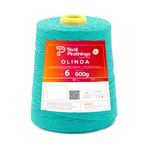 Barbante Olinda Piratininga 6 600g 610mt - Crocheteiras