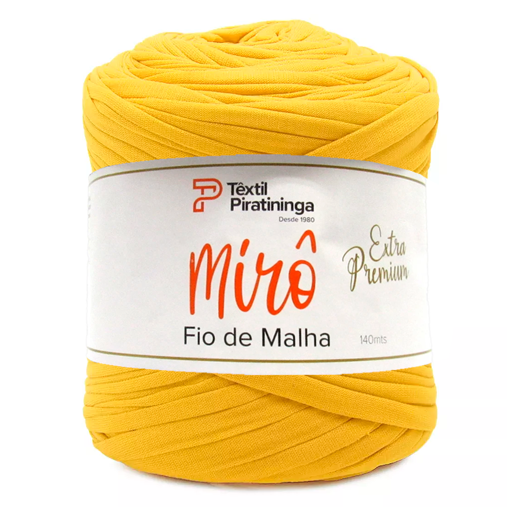 fio malha extra premium miro piratininga 140m 033 amarelo canario