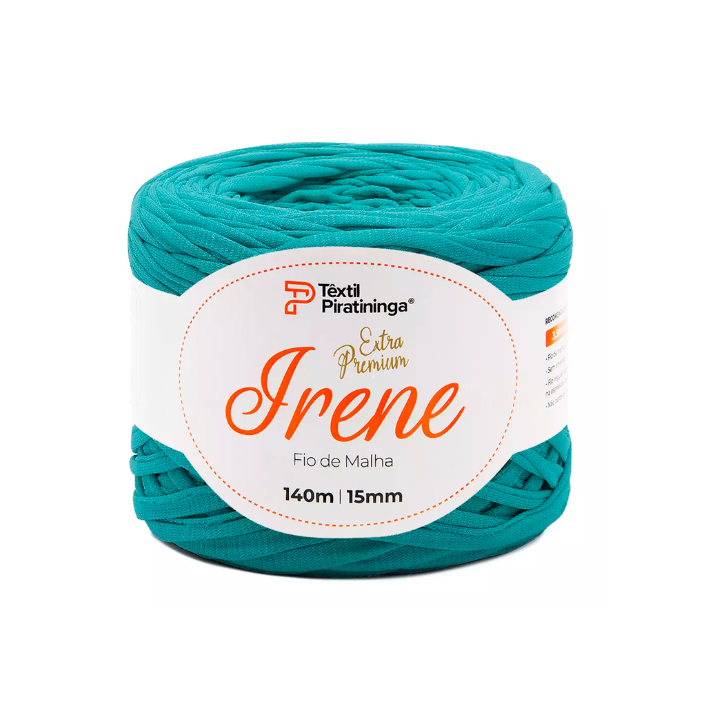 fio malha extra premium irene piratininga 140m 018 verde esmeralda
