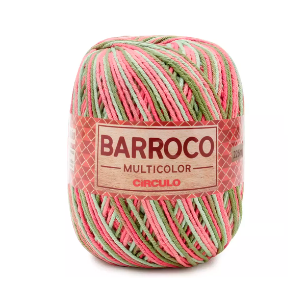 まるこめ12　８６ Fio Linha Barroco Multicolor - no. 6 - 200g - 9029 - Cerejeira