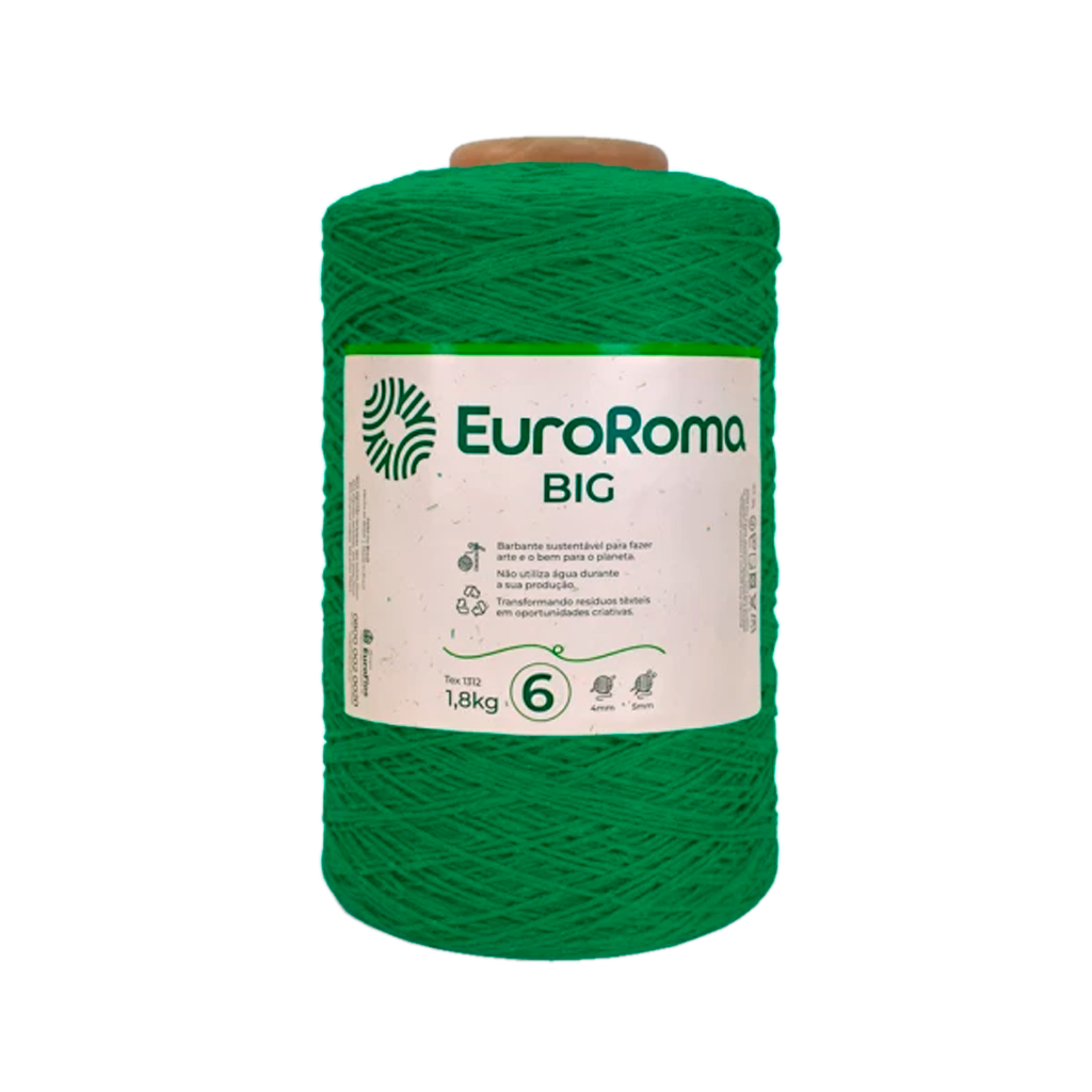 barbante euroroma 6 1 8kg 803 verde bandeira