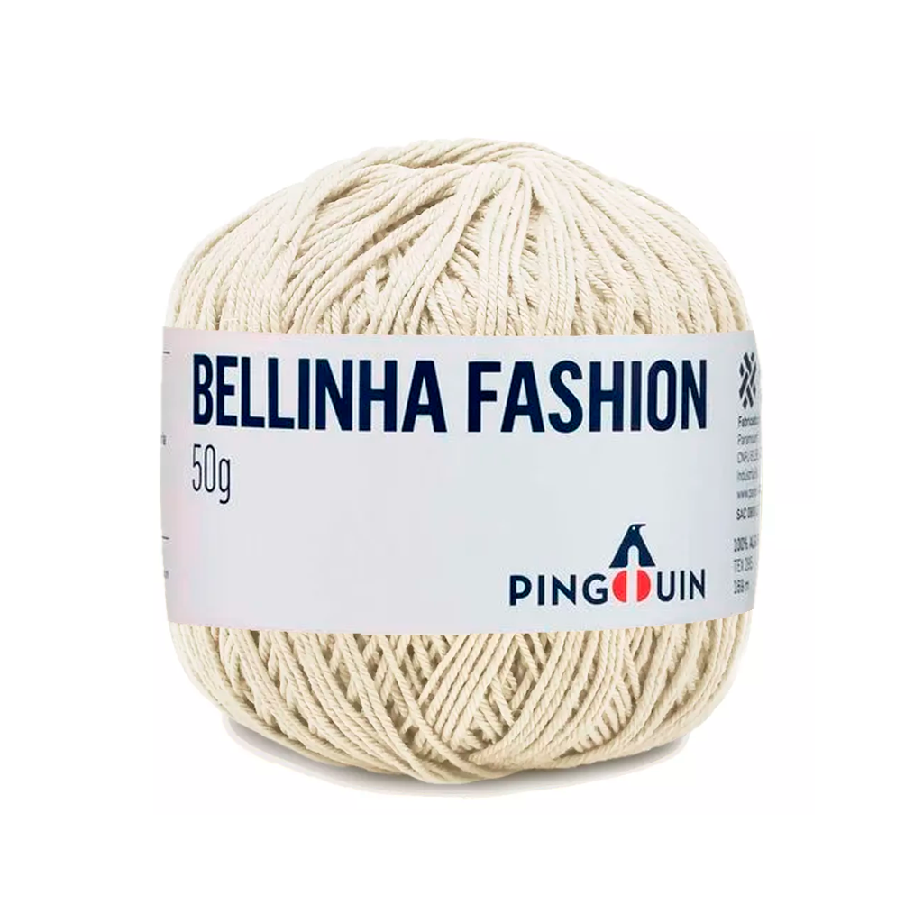 fio linha bellinha fashion pingouin 50g 169m 0004 cru