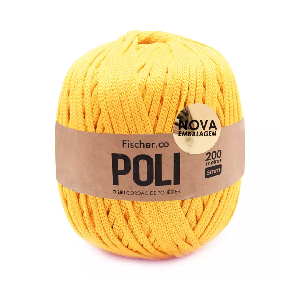 fio poli 5mm fischer 200mts 798 amarelo manteiga
