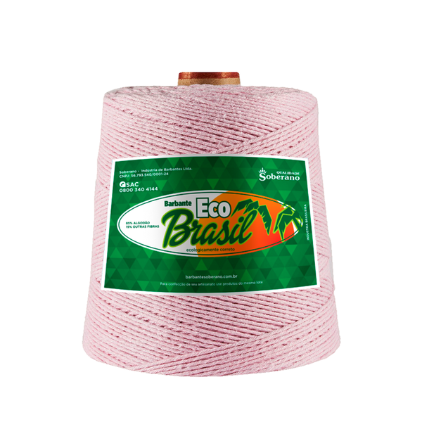 Barbante Soberano Eco Brasil 6 - 700g - 48 - Rosa Bebê