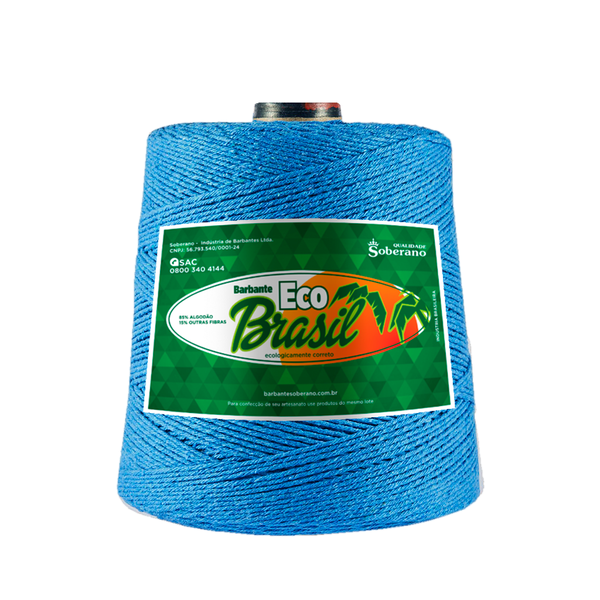 Barbante Soberano Eco Brasil 6 - 700g - 53 - Azul Piscina