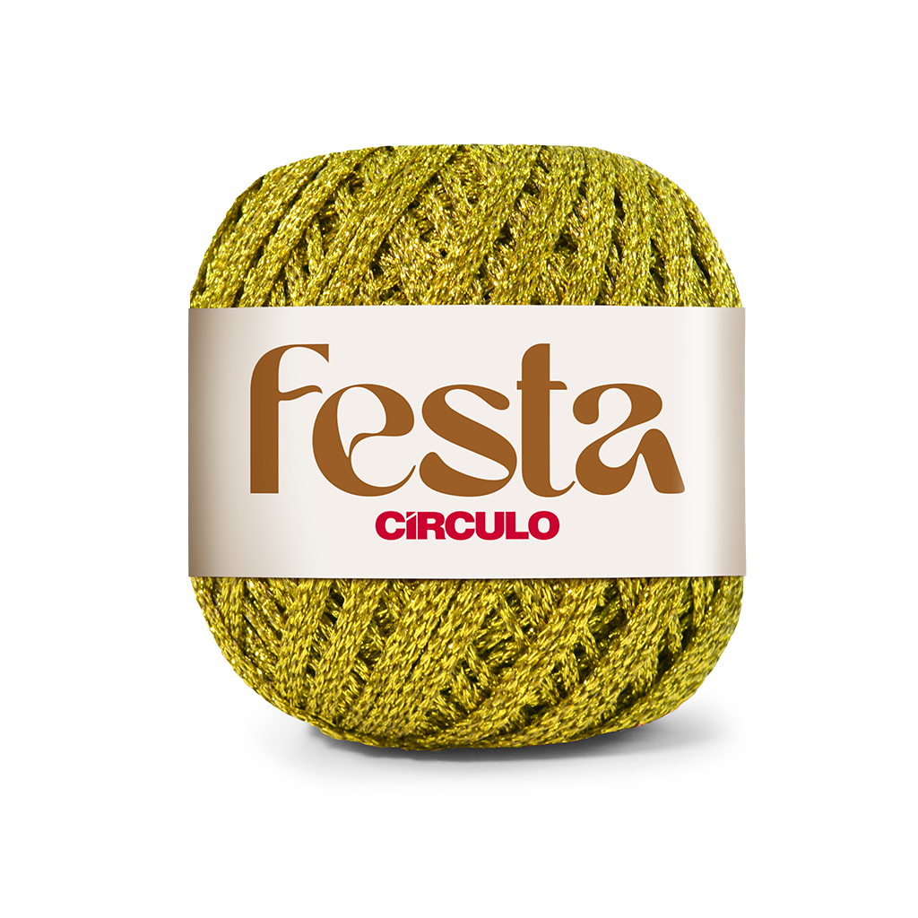 fio linha festa circulo 50g 87m 7577 ouro