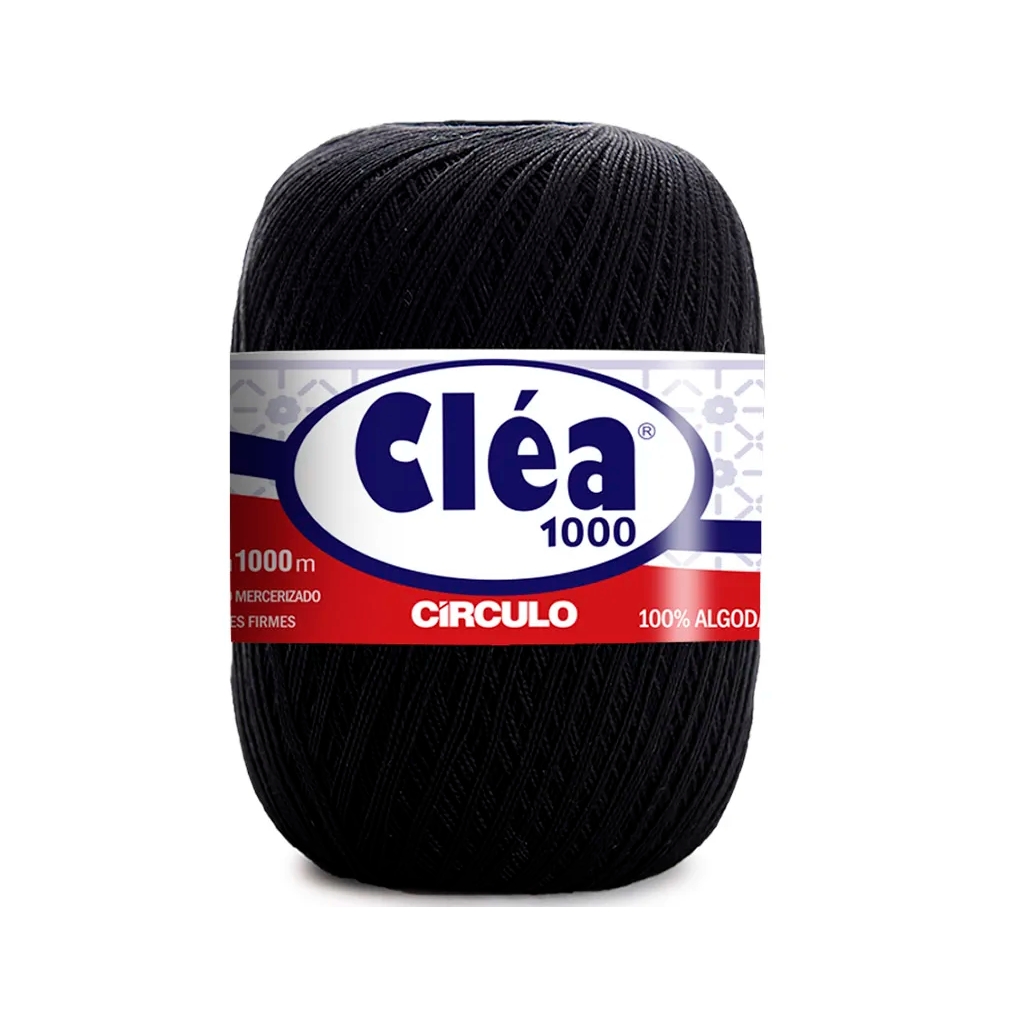 fio linha clea 1000 circulo 151gr 8990 preto