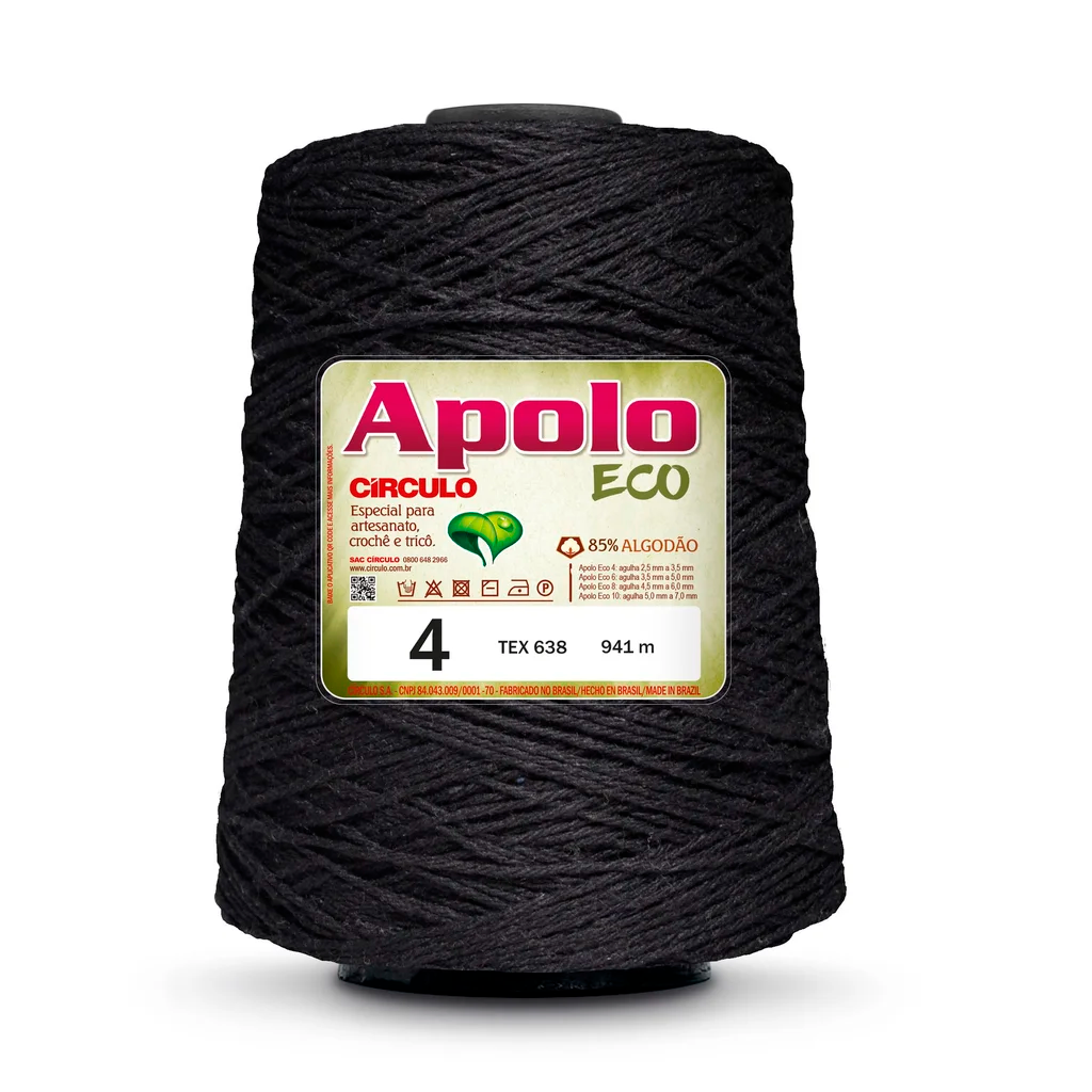 barbante apolo exo circulo 4 600g 8990 preto