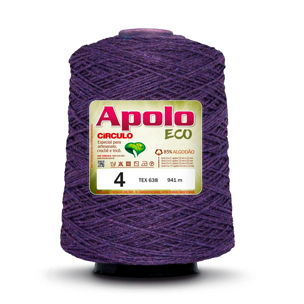barbante apolo eco circulo 4 600g 6498 purpura