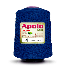 洋楽 4 Mula 1 Barbante Apolo Círculo Número 4 - 600g (915 Metros) - Maciez e
