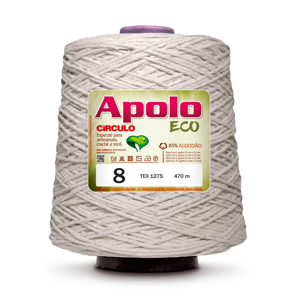 洋楽 Bapt/ no answer Barbante Apolo Eco Círculo 8 - 20 - Natural - Cru