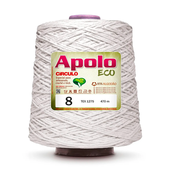 Barbante Apolo Eco Círculo 8 - 8001 - Branco