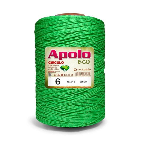 Barbante Apolo Eco Circulo 6 1.8kg - 5086 - Limao