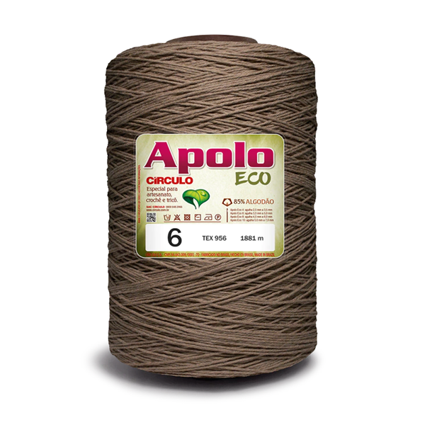 Barbante Apolo Eco Circulo 6 1.8kg - 7466 - Castanha