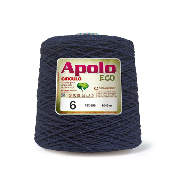 Barbante Apolo Eco Círculo 6 1kg - 2934 - Azul Marinho