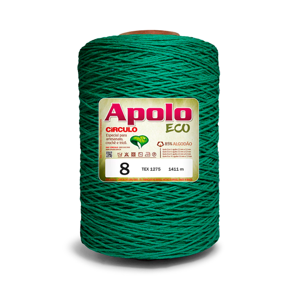 Barbante Apolo Eco Círculo 8 1.8kg - 5286 - Verde Bandeira