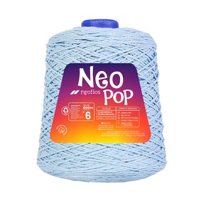 ninop 5本 01-05 Barbante Neo Pop 6 600g - 012 - Azul Claro