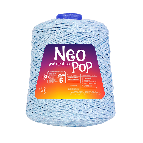ぺこ Barbante Neo Pop 6 600g - 012 - Azul Claro