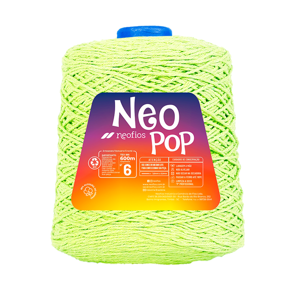 Barbante Neo Pop 6 600g - 1207 - Verde Limão