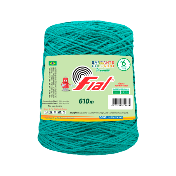 Barbante Fial Premium 600g 49 - Verde Jade