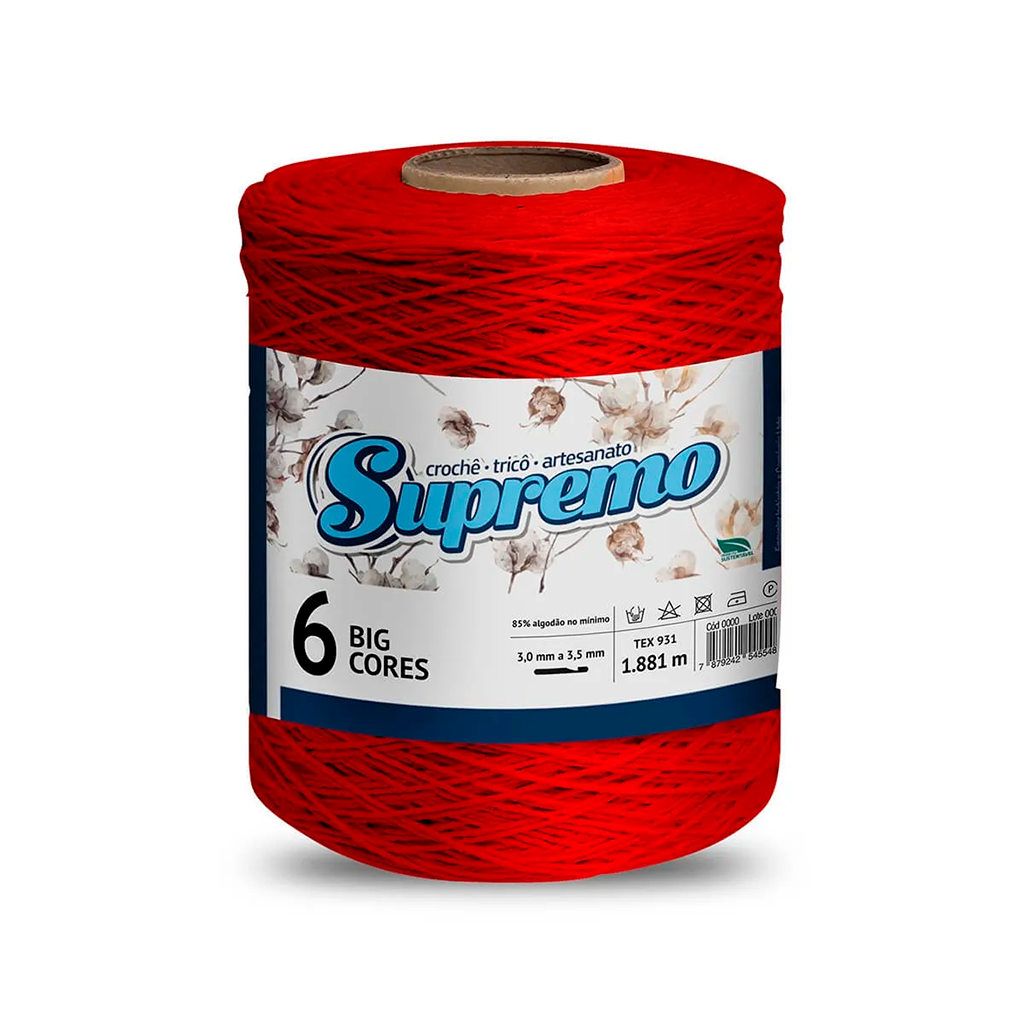 barbante supremo 6 1 8 kg 06 vermelho