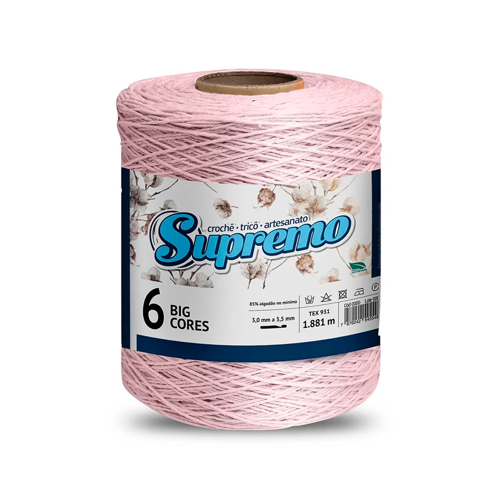 barbante supremo 6 1 8 kg 10 rosa claro
