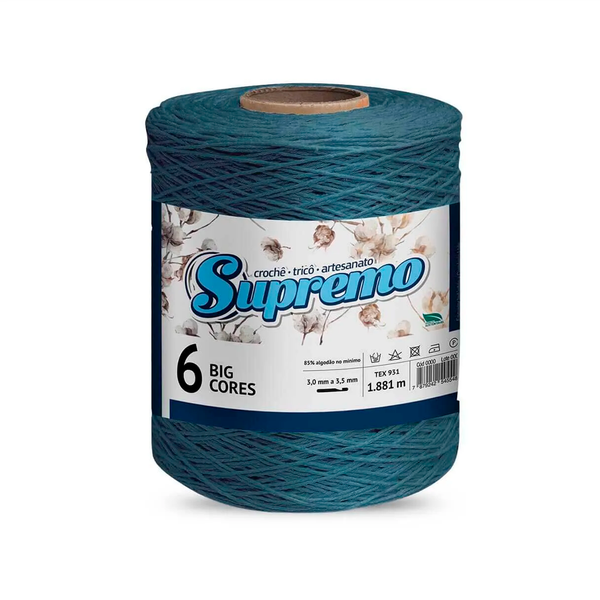 Barbante Prediletto Supremo 6 1.8kg - 552 - Azul Petróleo