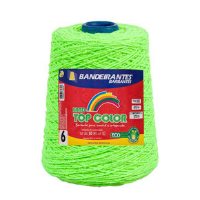 Barbante Bandeirantes Top Color 600g - 710 - Verde Neon