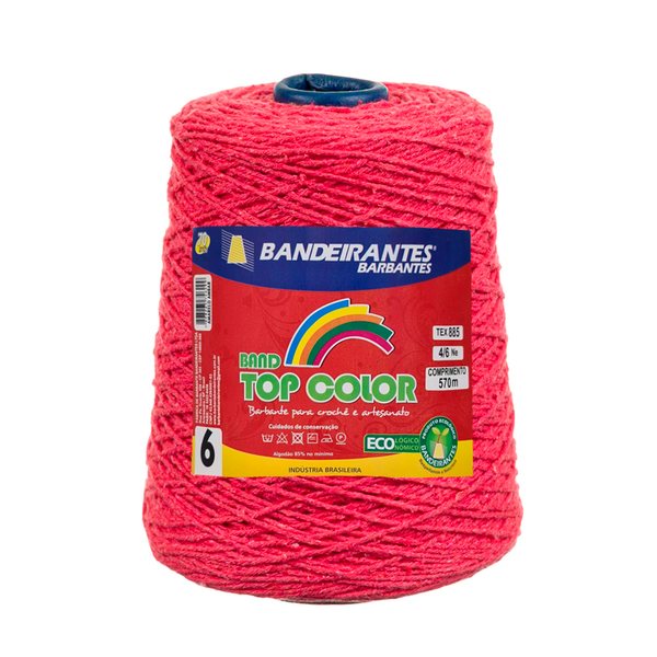 Barbante Bandeirantes Top Color 600g - 441 - Goiaba