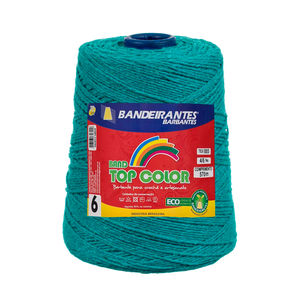 Barbante Bandeirantes Top Color 600g - 858 - Verde Jade