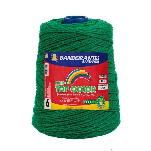 ラバーランプ セット（グリーン・レッド） Barbante Bandeirantes Top Color 600g - 423 - Verde Bandeira