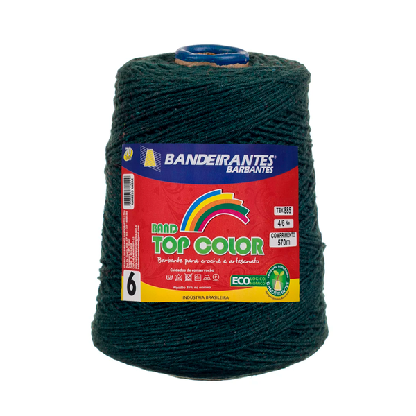 Barbante Bandeirantes Top Color 600g - 401 - Verde Musgo