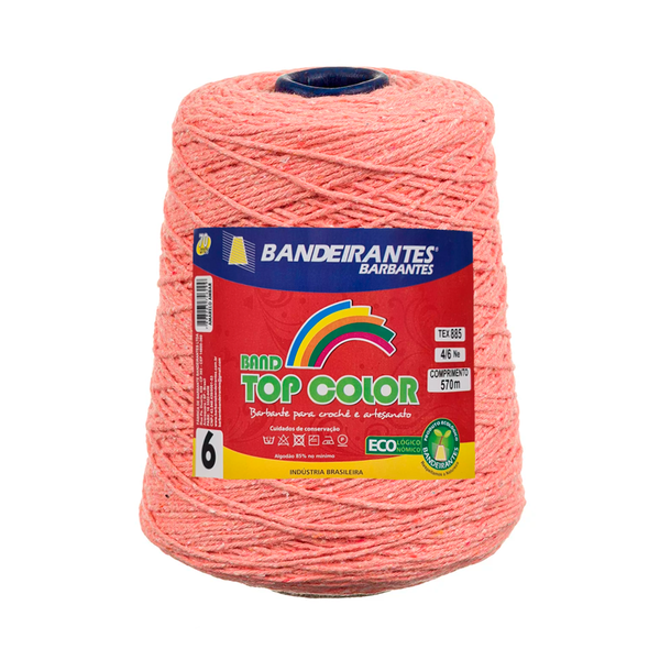 Barbante Bandeirantes Top Color 600g - 410 - Salmao
