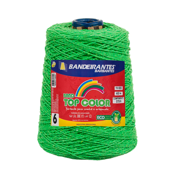 Barbante Bandeirantes Top Color 600g - 422 - Verde Abacate